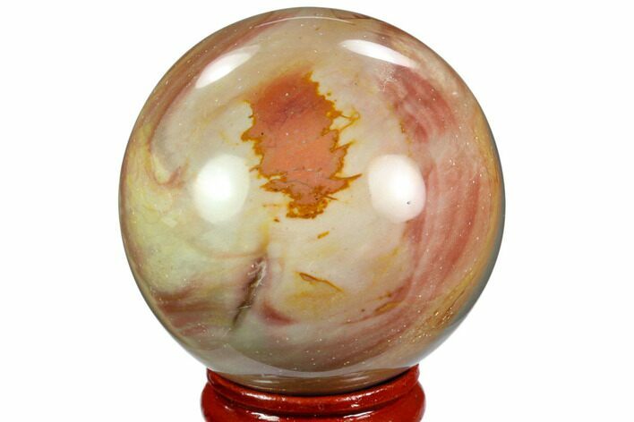 Polished Polychrome Jasper Sphere - Madagascar #124142